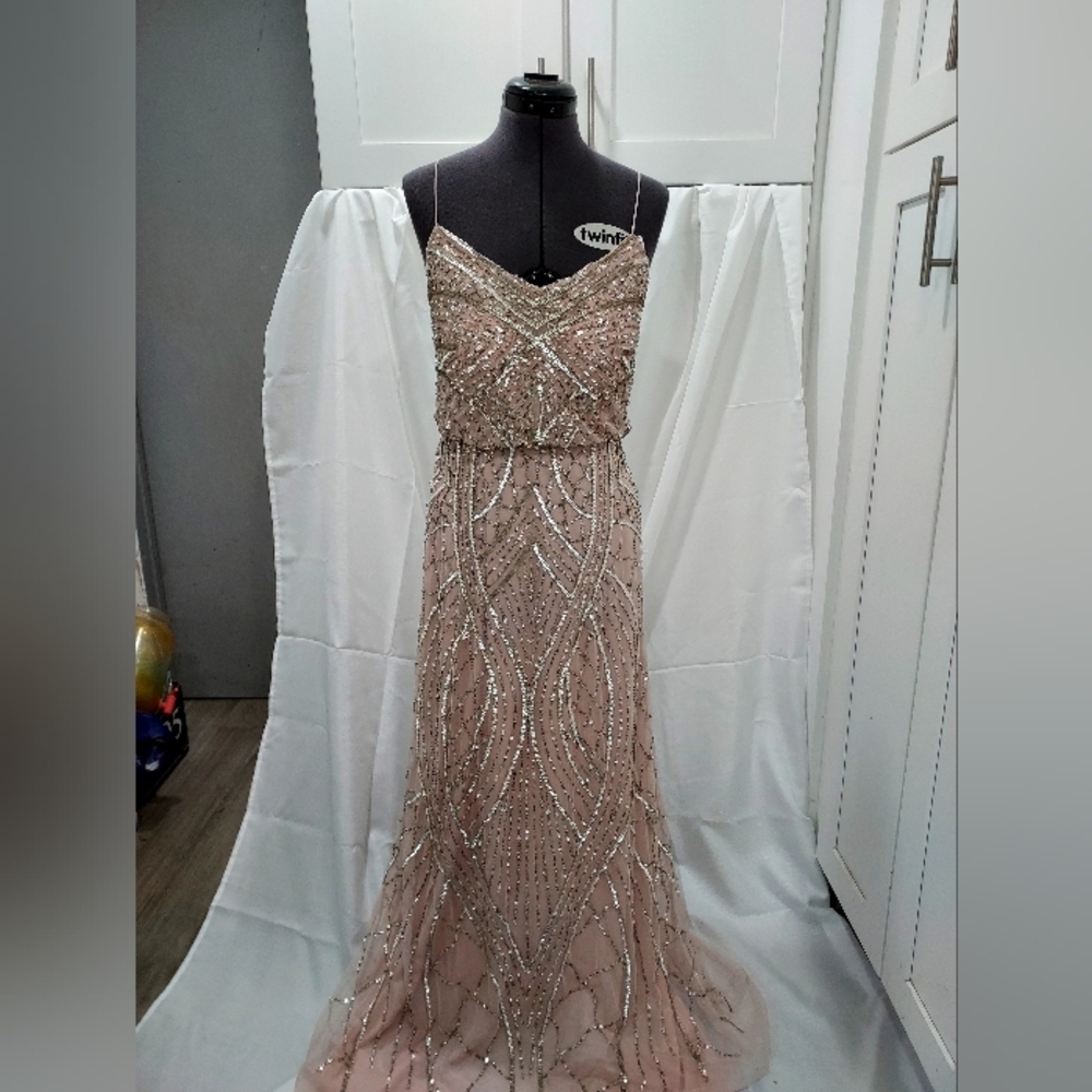 Elegant Beaded Evening Gown